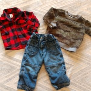 9 piece lot 12 months boys fall/winter